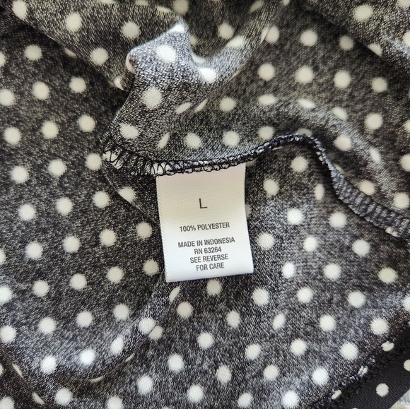 Long sleeve peplum blouse size L - Picture 3 of 3